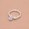 Lunar Drop Ring｜月光之滴 925純銀月光石戒指