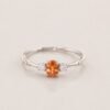 ringsilverorangegaoshi1 Fanta Glow Ring|芬橙流光 925純銀芬達石戒指