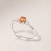 ringsilverorangegaoshi3 Fanta Glow Ring|芬橙流光 925純銀芬達石戒指
