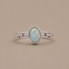 Aurora Veil Ring｜極光輕紗 925純銀蛋白石戒指