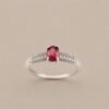 Crimson Grace Ring｜緋紅雅韻 925純銀紅寶石戒指