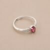 Crimson Grace Ring｜緋紅雅韻 925純銀紅寶石戒指