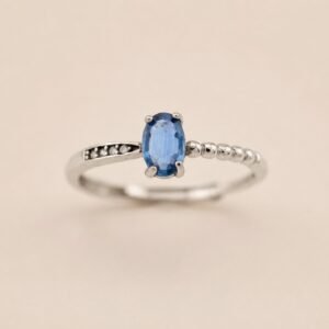 Sapphire Poise Ring｜藍韻之衡 925純銀藍寶石戒指