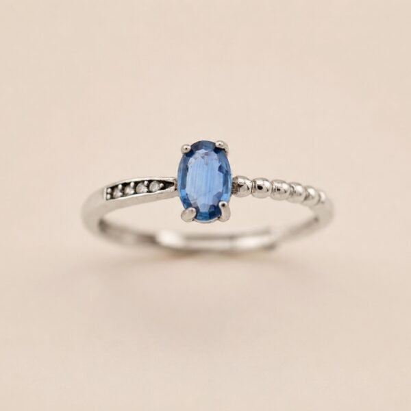 Sapphire Poise Ring｜藍韻之衡 925純銀藍寶石戒指