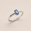 Sapphire Poise Ring｜藍韻之衡 925純銀藍寶石戒指