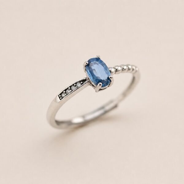 Sapphire Poise Ring｜藍韻之衡 925純銀藍寶石戒指
