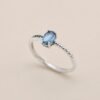 Sapphire Poise Ring｜藍韻之衡 925純銀藍寶石戒指