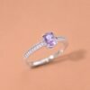 Violet Radiance Ring｜紫羅蘭流光 925純銀紫羅蘭尖晶石戒指