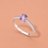 Violet Radiance Ring｜紫羅蘭流光 925純銀紫羅蘭尖晶石戒指