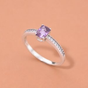 Violet Radiance Ring｜紫羅蘭流光 925純銀紫羅蘭尖晶石戒指