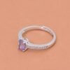 Violet Radiance Ring｜紫羅蘭流光 925純銀紫羅蘭尖晶石戒指