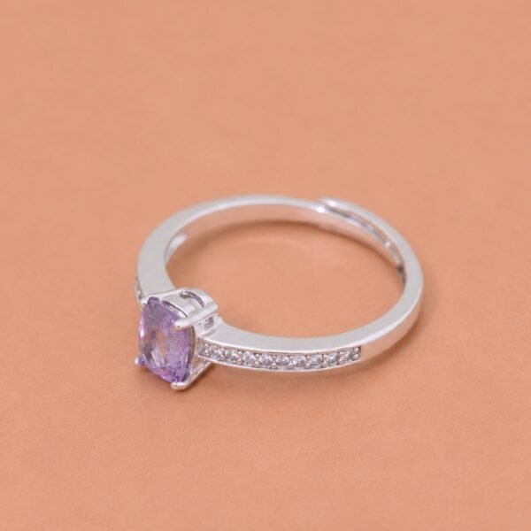 Violet Radiance Ring｜紫羅蘭流光 925純銀紫羅蘭尖晶石戒指