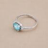 Azure Whisper Ring｜晴藍輕語 925純銀天空藍托帕石戒指