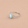 Ocean Mist Ring｜海霧清光 925純銀海藍寶石戒指