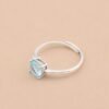 ringsilverskybluetopazsquare4 Sky Cushion Ring|晴空方韻 925純銀天空藍托帕石戒指