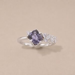 Lavender Dusk Ring｜薰紫暮光 925純銀薰衣草紫尖晶石戒指