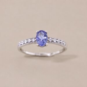 Twilight Tanzanite Ring｜暮紫星光 925純銀坦桑石鋯石戒指