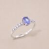 Twilight Tanzanite Ring｜暮紫星光 925純銀坦桑石鋯石戒指