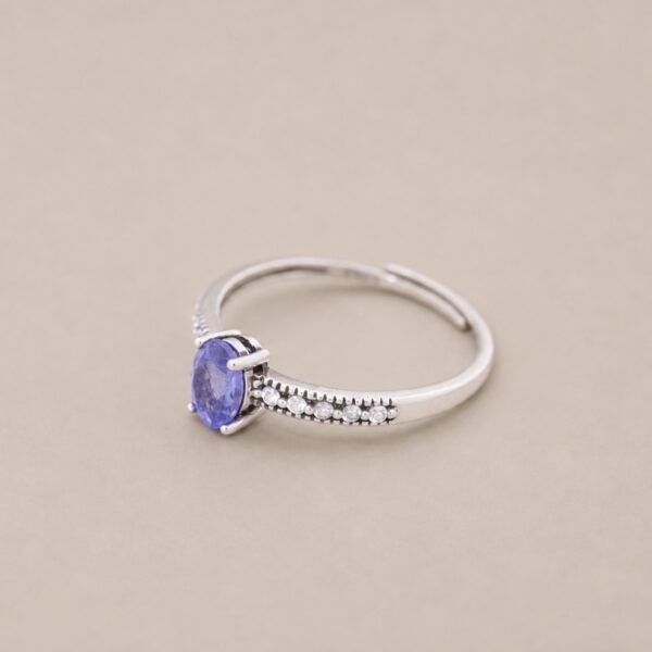 Twilight Tanzanite Ring｜暮紫星光 925純銀坦桑石鋯石戒指