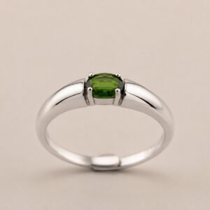 Forest Core Ring｜森翠之心 925純銀綠色透輝石戒指