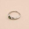Forest Core Ring｜森翠之心 925純銀綠色透輝石戒指