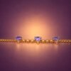 Violet Hearts Tanzanite Bracelet｜紫心三重奏 18K黃金坦桑石鑽石手鍊