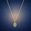 Emerald Lace Pendant｜翠華鏤影 18K黃金哥倫比亞祖母綠鑽石墜飾