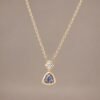 Silver Mist Spinel Pendant｜銀霧 18K黃金灰色尖晶石鋯石墜飾