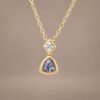 Silver Mist Spinel Pendant｜銀霧 18K黃金灰色尖晶石鋯石墜飾