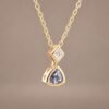 Silver Mist Spinel Pendant｜銀霧 18K黃金灰色尖晶石鋯石墜飾