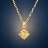 Golden Bloom Sapphire Pendant｜金曜花綻 18K黃金黃藍寶石墜飾