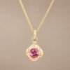 pendant18kpinkspinel2 Rose Radiance Spinel Pendant|玫曜流光尖晶石鑽石墜飾