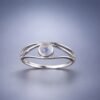 ringmoontoneye1 Moonlight Orbit Ring|月光軌跡 925純銀月光石開口戒指