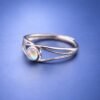 ringmoontoneye4 Moonlight Orbit Ring|月光軌跡 925純銀月光石開口戒指