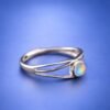 ringmoontoneye5 Moonlight Orbit Ring|月光軌跡 925純銀月光石開口戒指