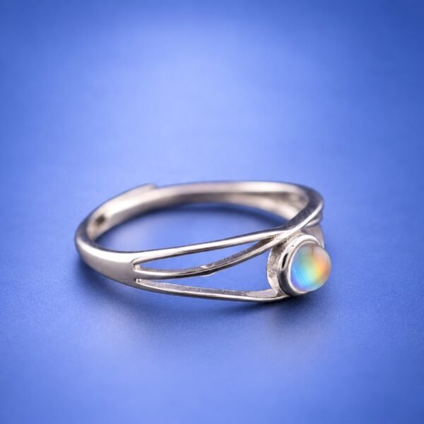 ringmoontoneye5 Moonlight Orbit Ring|月光軌跡 925純銀月光石開口戒指
