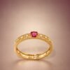 ringrubidiam1 Jedi Crimson Spinel Ring|絕地紅光 18K金紅尖晶石鑽石戒指