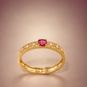 ringrubidiam1 Jedi Crimson Spinel Ring|絕地紅光 18K金紅尖晶石鑽石戒指