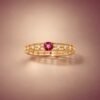 ringrubidiam2 Jedi Crimson Spinel Ring|絕地紅光 18K金紅尖晶石鑽石戒指