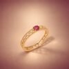 ringrubidiam3 Jedi Crimson Spinel Ring|絕地紅光 18K金紅尖晶石鑽石戒指